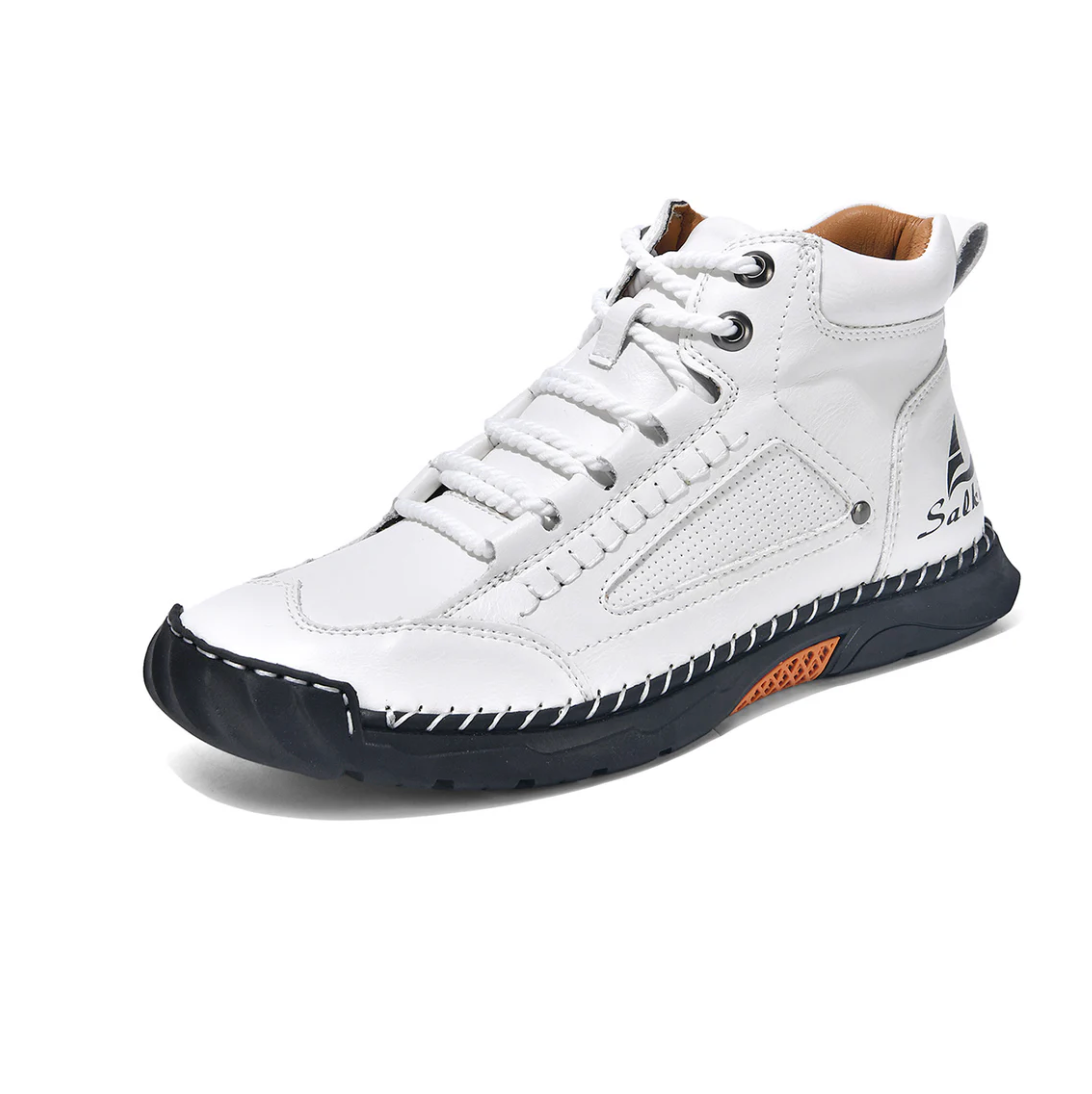 VogSalkin 2.0 - Bottes Barefoot tout-terrain à semelle vulcanisée et cuir vegan imperméable