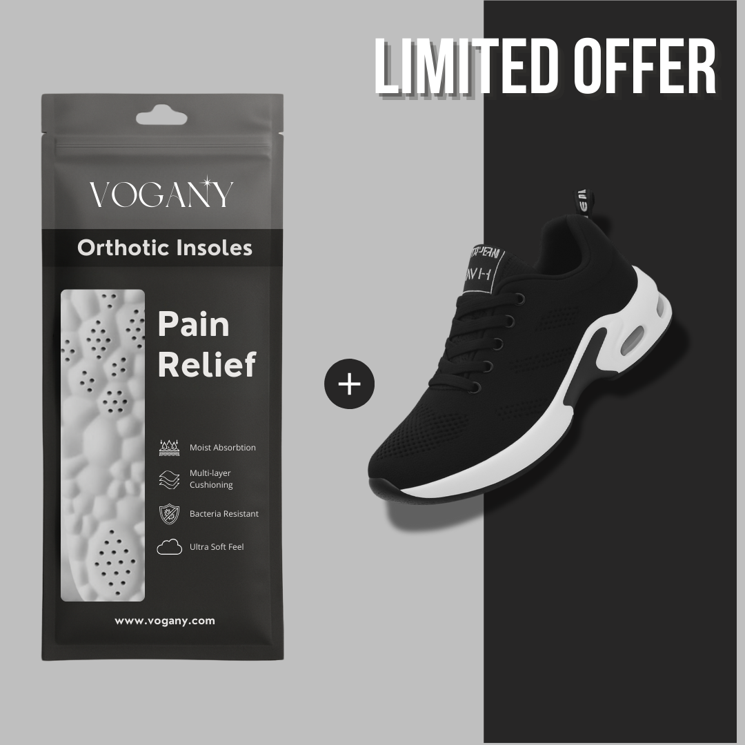 VogLeg-Baskets ultra confort avec semelle orthopédique